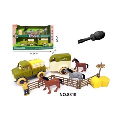 Hk Mini igračka vozilo sa prikolicom za konje ( A097834 ) Cene