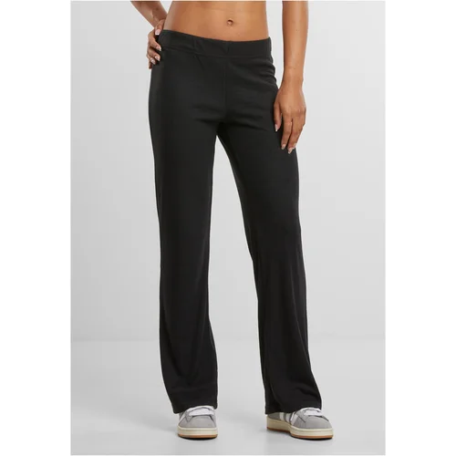 Urban Classics Women's ribbed trousers black