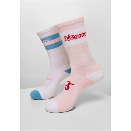 MT Accessoires Trust Wanted Socks 2-Pack Light Pink/White Slike