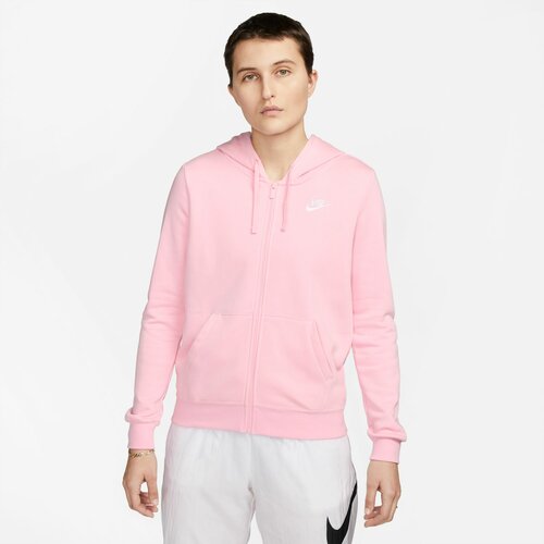 Nike w nsw club flc fz hoodie std, ženski duks, pink DQ5471 Slike