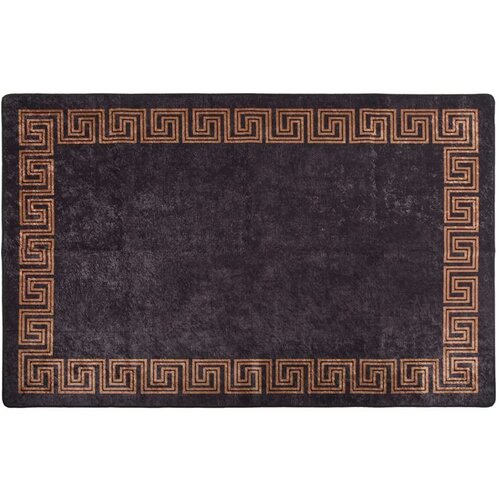 vidaXL perivi tepih 160 x 230 cm crno-zlatni protuklizni Cene