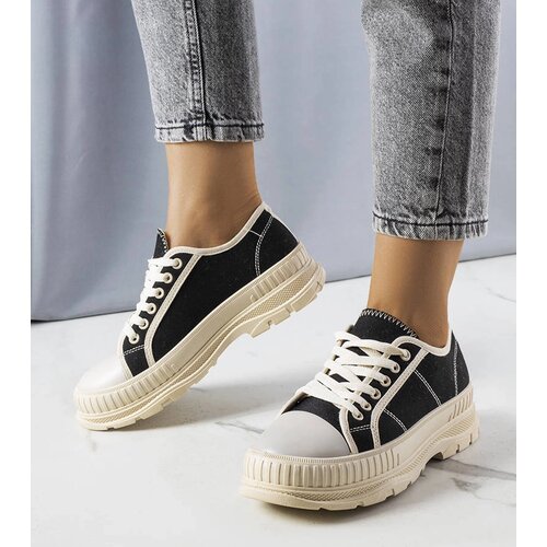 Gemre Black platform sneakers Nichole Slike