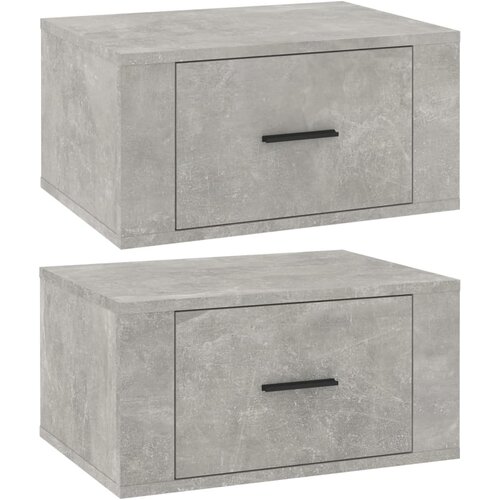 Maison Chic Stenski Dvo delni komplet Nočne omarice - Nočne mize betonsko siva 50x36x25 cm, (21689886) Cene