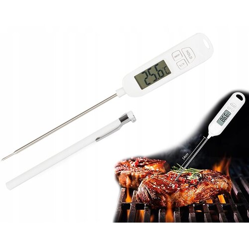  LCD kuhinjski termometer -50 do +300&amp;deg;C 25cm bel Slike