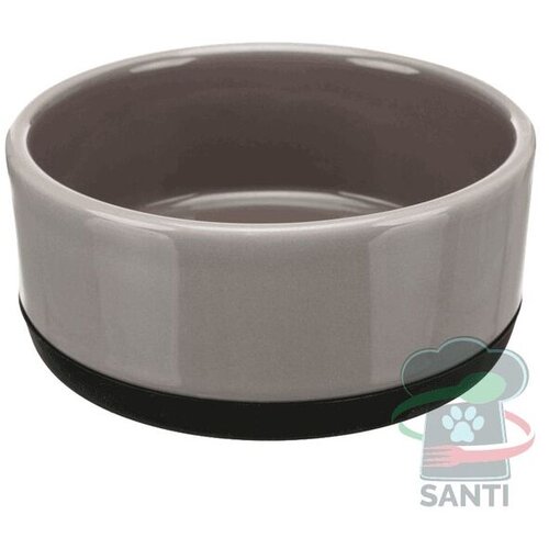 Trixie Posoda keramična z gumijastim robom 0,75 l/fi-16 cm siva Cene