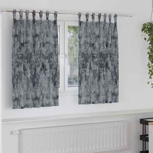 VidaXL bar&amp;scaron;unaste zavjese 2 kom s petljama srebrna siva 140x140 cm Slike