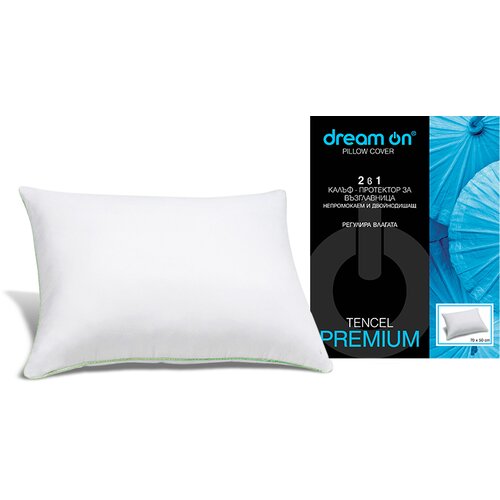 Dream On Tencel Premium Navlaka za jastuk, Bela, 70x50 cm Cene