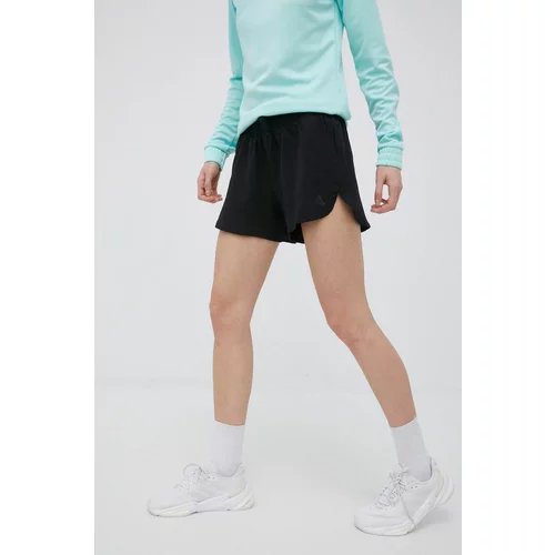 Adidas Kratke hlače za tek Fast Running žensko, črna barva,