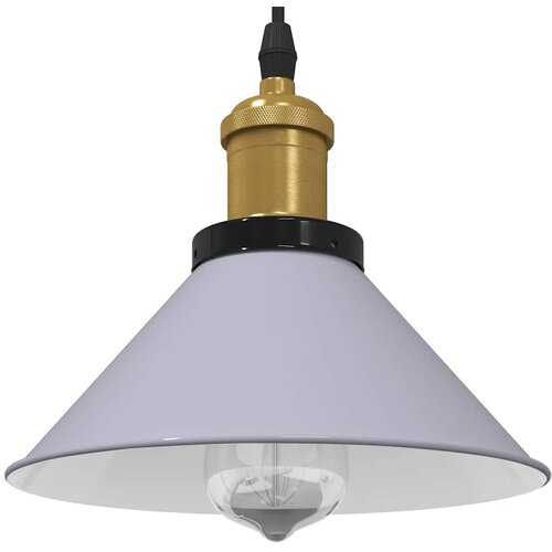 vidaXL obesek svetilka nastavljiva po višini E27 Gloss Grey Ø 22 cm Cene