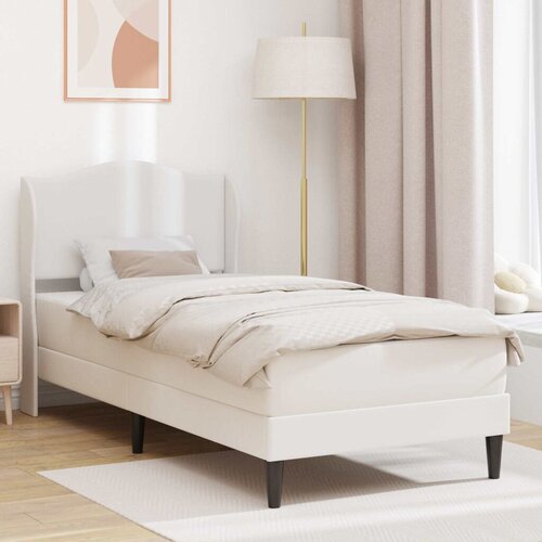  Okvir za krevet Bijela 90 x 190 cm Umjetna koža - Bijela 90 x 190 cm Slike