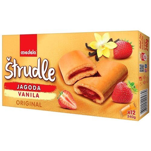Medela jagoda i vanila štrudla 240g Cene