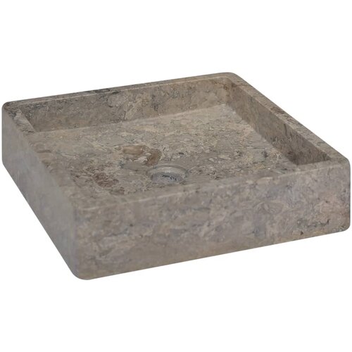 The Living Store Umivalnik siv 40x40x10 cm marmor - Umivalnik, (21751176) Cene