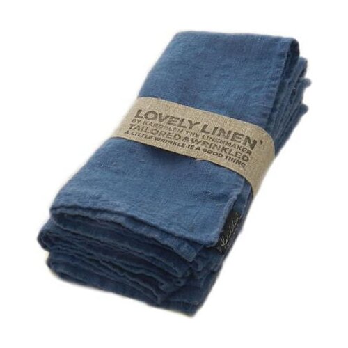 Lovely Linen Prt 145x300 - Denim Blue Cene