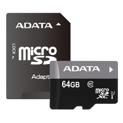 Adata uhs-i microsdxc 64GB class 10 + adapter AUSDX64GUICL10-RA1 memorijska kartica Cene