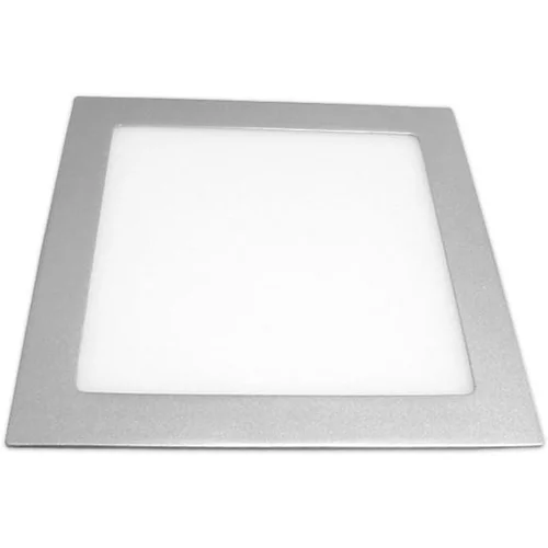  18W vgradni LED panel 4000K pravokotni srebrni