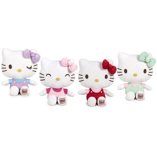 Hello Kitty pli&amp;scaron; WITH PATCH, 25cm Slike