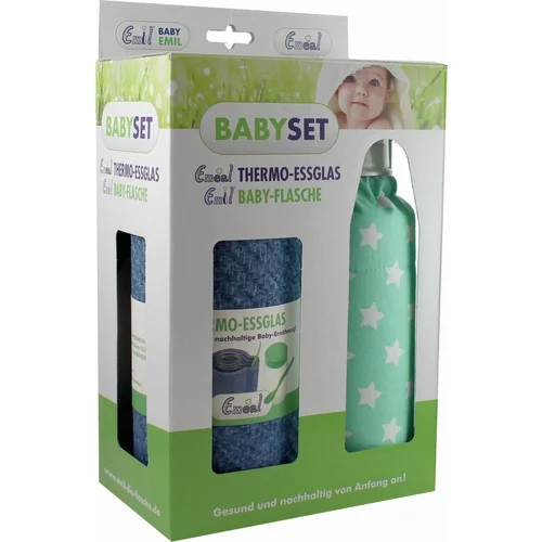 Emil – die Flasche® Set za dojenčka - BIO-zvezde mint