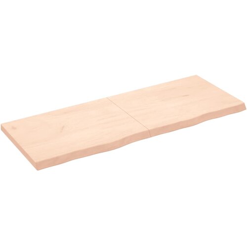 vidaXL Zidna polica 160 x 60 x (2-6) cm neobrađena masivna hrastovina Cijene