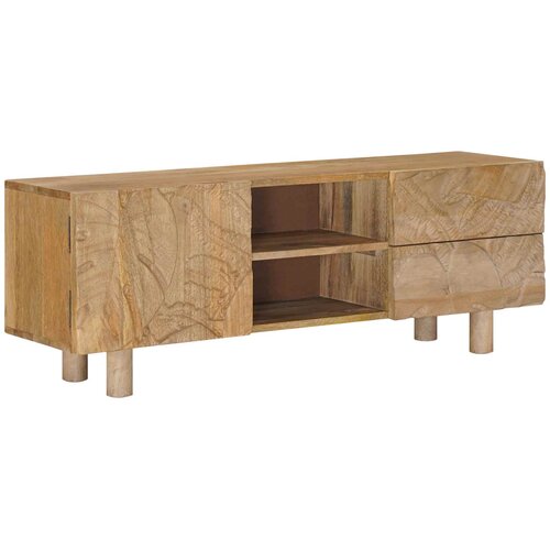 TV ormar 110 x 30 x 40 cm Čvrsto Mango Drvo i Inženjersko Drvo Slike