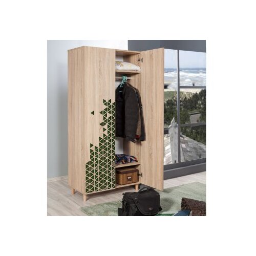 Hanah home Ormar Stil 90x192x52cm Hrast Slike