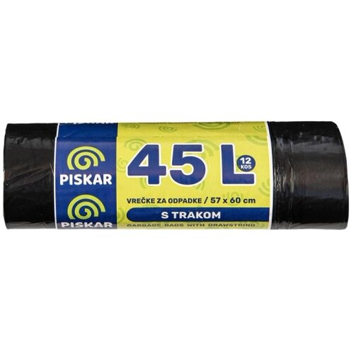 PISKAR vrečke za smeti s trakom 45 l Cene