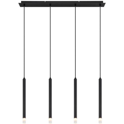 Globo 15629-4 - Luster na sajli BLAKE 4xG9/4W/230V crna Slike