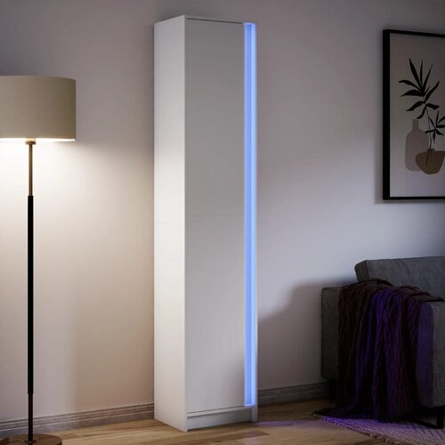 Furnova Visoka omara z LED bel 41,5x32,5x200 cm inženirski les, (21955029) Slike