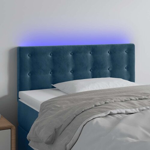  LED uzglavlje tamnoplavo 100x5x78/88 cm bar&scaron;unasto Cijene