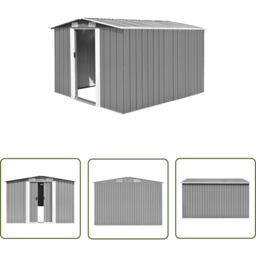  The Living Store Vrtna lopa 257x298x178 cm kovinska siva - Vrtna Lopa, (21745191) Cene