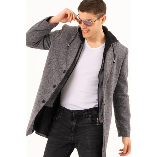 Dewberry PLT8376 MEN&amp;#039;S COAT-PATTERNED GREY Slike