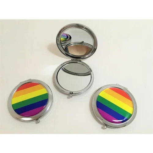 Diverty Sex Dvojno LGBT+ FLAG okrogla ogledala+, (21088118)