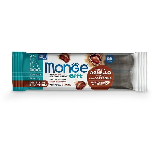 Monge Meat bars Sensitive digestion Poslastica za pse, Jagnjetina sa kestenom, 40g Cene