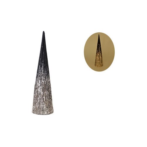 Shiny cone, jelka, svetlucava, crna, 80cm ( 760012 ) Cene