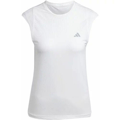 Adidas Tehnička sportska majica srebrno siva / bijela
