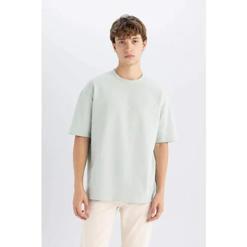 Defacto Boxy Fit Crew Neck Basic Short Sleeve T-Shirt