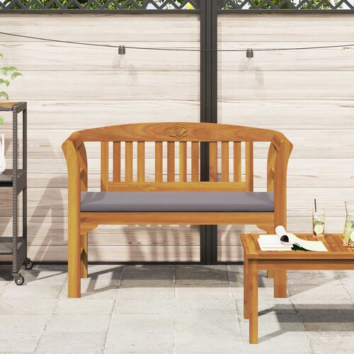  Klupa s ružama Prirodna 114 x 46 x 82,5 cm Čvrsto drvo akacije Slike