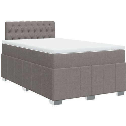 vidaXL Krevet s oprugama i madracem smeđesivi 120 x 190 cm od tkanine Cijene