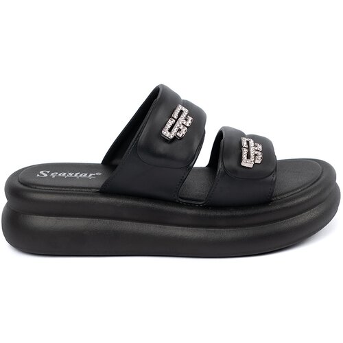 SEASTAR Black women's platform flip-flops Cene