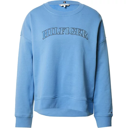 Tommy Hilfiger Sweater majica plava / mornarsko plava / crvena / bijela