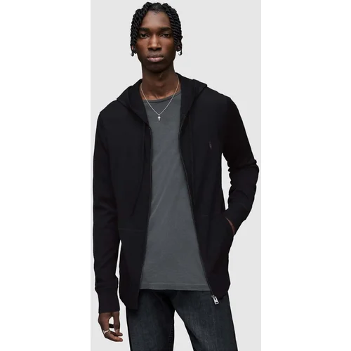 AllSaints Dukserica Mode Merino patentni zatvarač Hood