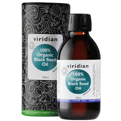 Viridian Nutrition Ekološko olje črne kumine Viridian (200 ml)