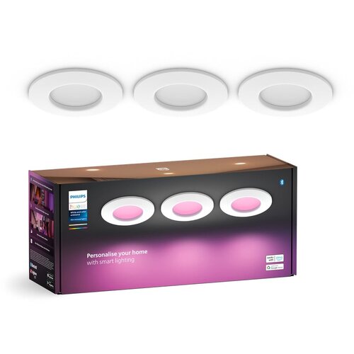 Philips 929003712102 hue wca ugradna spot svetiljka slim s x3 bela ( 20958 ) Slike