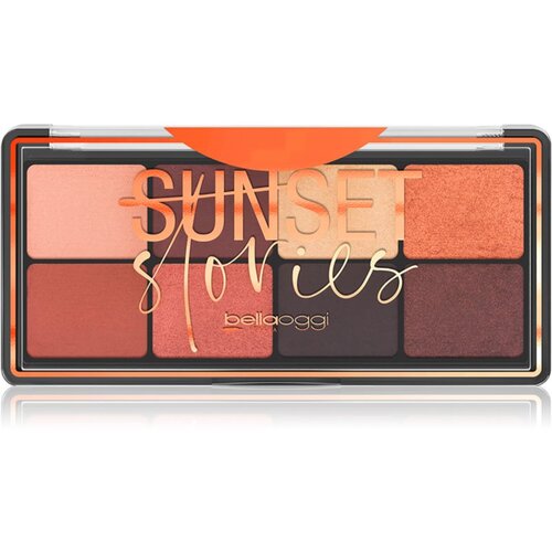 bellaoggi Sunset Stories paleta senčil za oči 8 barv odtenek Deep Nude 9.5 g Cene