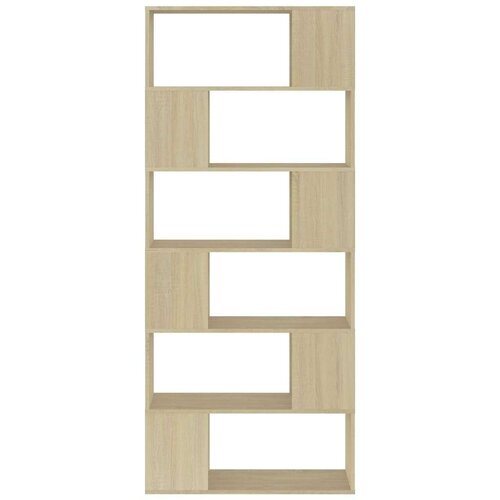 VidaXL Knjižna omara za razdelitev prostora sonoma hrast 80x24x186 cm Slike