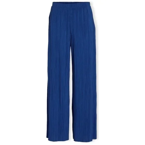 Vila Noos Trousers Plise - True Blue Plava