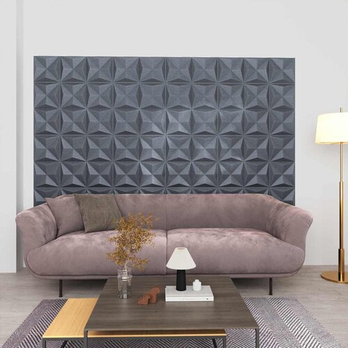  Zidne panele 48 pcs Origami siva 50 x 50 cm XPS pjena Cijene