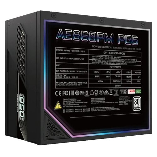 Gigabyte Napajanje 850W Aorus Elite Platinum PG5 Modularno Cene