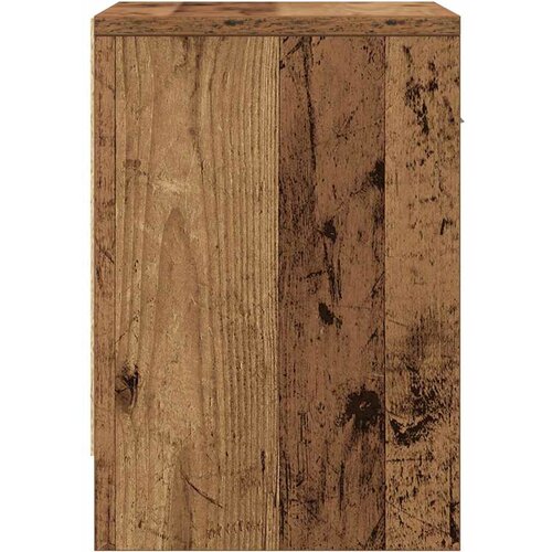  Noćni ormarići 2 kom s ladicama staro drvo 39x28x41 cm Slike
