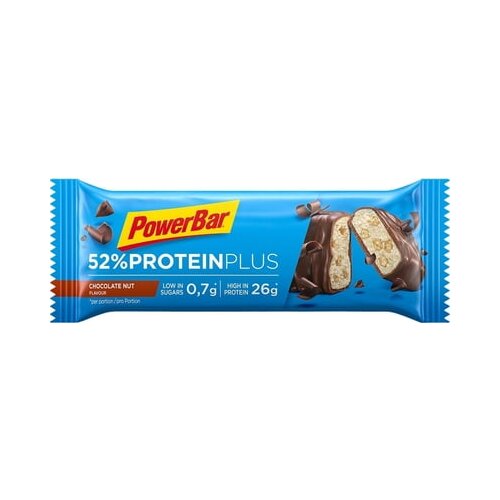PowerBar 52% protein plus pločica - chocolate nuts Slike