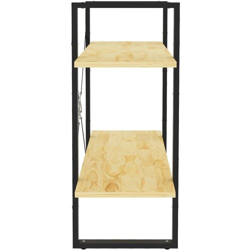  za knjige s 2 razine 80 x 30 x 70 cm masivna borovina Slike